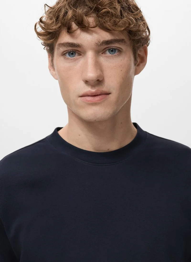 Mango Man  Medium weight regular fit T-shirt for Men | Best Price UAE